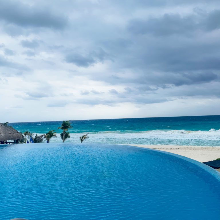 The view from the infinity pool.
