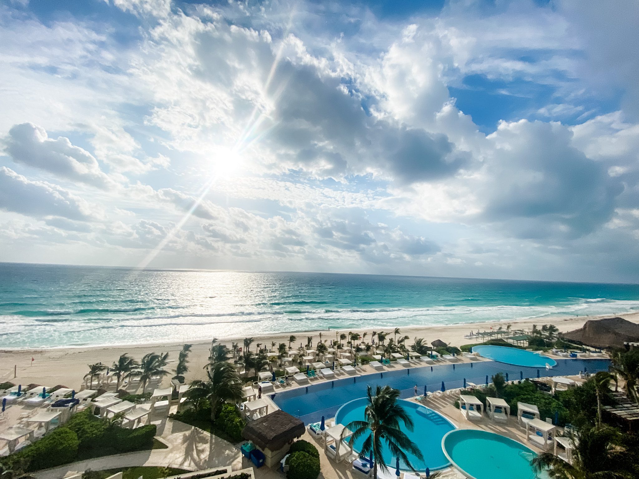 Cancun - sun from room